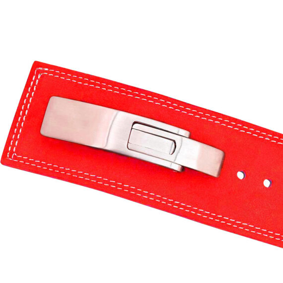 Powerlifting Leather Gym Weightlifting Belt with Lever Buckle with Lever Buckle 4 Inches - Athletics Gear AG