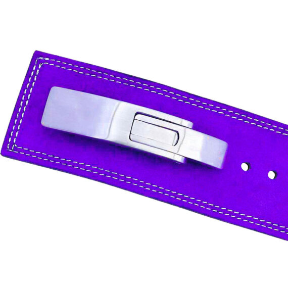 Powerlifting Leather Gym Weightlifting Belt with Lever Buckle with Lever Buckle 4 Inches - Athletics Gear AG