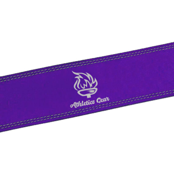 Powerlifting Leather Gym Weightlifting Belt with Lever Buckle with Lever Buckle 4 Inches - Athletics Gear AG