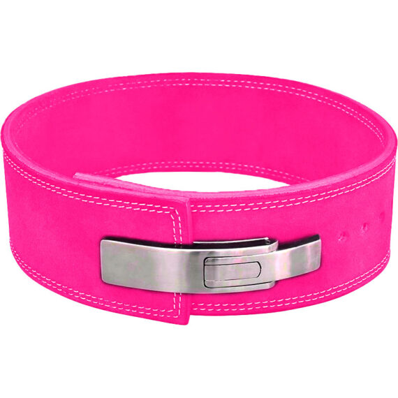 Powerlifting Leather Gym Weightlifting Belt with Lever Buckle with Lever Buckle 4 Inches - Athletics Gear AG