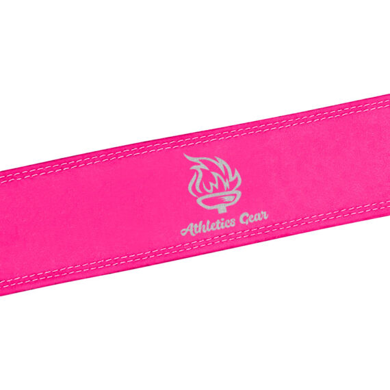 Powerlifting Leather Gym Weightlifting Belt with Lever Buckle with Lever Buckle 4 Inches - Athletics Gear AG