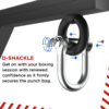 Pull-Up Bar Punching Bag Hanger Wall Mount Bracket Dual (2 in 1) Chin-up Bar Punching Bag Fixation Athletics Gear AG