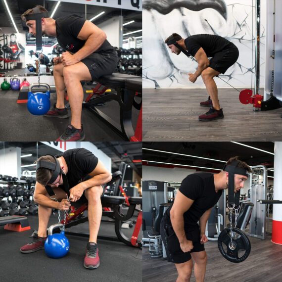 Adjustable Head Harness Dipping Neck Builder Belt Weight Lifting Chain Athletics Gear AG