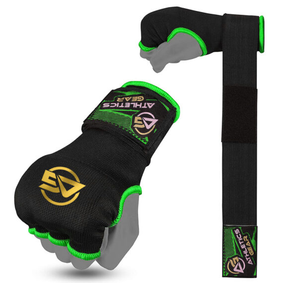 Gel Padded Inner Gloves Hook & Loop Boxing Hand Wraps Fist Padded Bandages MMA Gel Strap Mitts Kick for Knuckle Protection Athletics Gear AG