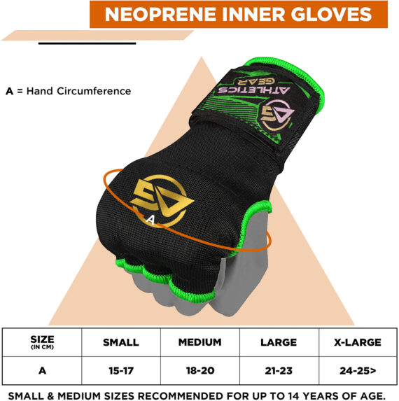 Gel Padded Inner Gloves Hook & Loop Boxing Hand Wraps Fist Padded Bandages MMA Gel Strap Mitts Kick for Knuckle Protection Athletics Gear AG