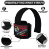 Padded Weight Lifting Wrist Straps Gym Deadlift Grip Support Pair Athletics Gear