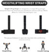 Padded Weight Lifting Wrist Straps Gym Deadlift Grip Support Pair Athletics Gear