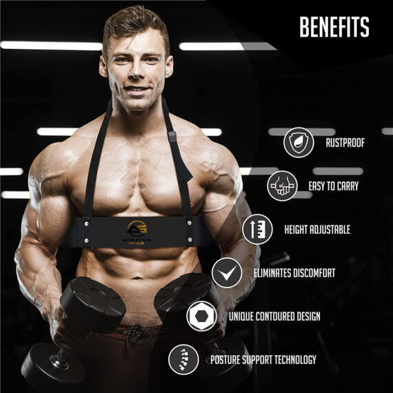 Heavy-Duty Arm Blaster Body Building Bomber Bicep Curl Triceps Muscle Fitness Athletics Gear AG