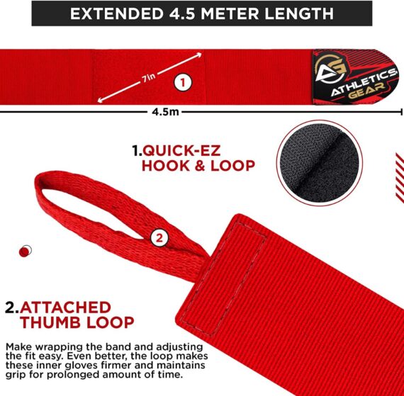 Hand Bandages Wraps MMA Boxing Inner Gloves Mitt Protector Muay Thai Kick Athletics Gear AG