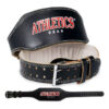 Premium Leather Weightlifting Belt - 6 Inches Athletics Gear AG