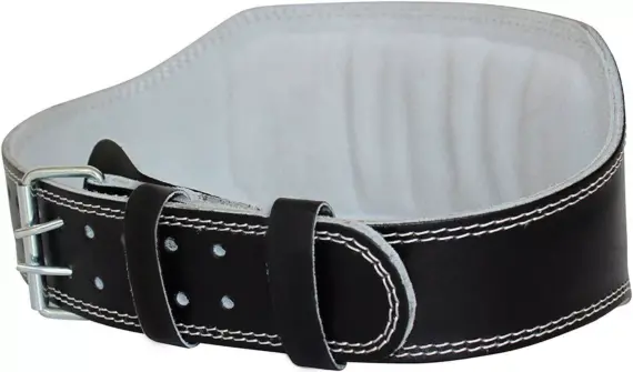 Premium Leather Weightlifting Belt - 6 Inches Athletics Gear AG