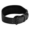 Leather Weightlifting Belt Full Black- 4 Inches Athletics Gear AG