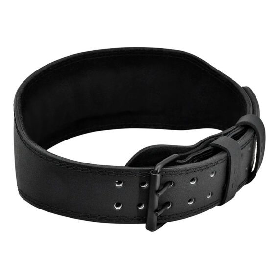 Leather Weightlifting Belt Full Black- 4 Inches Athletics Gear AG