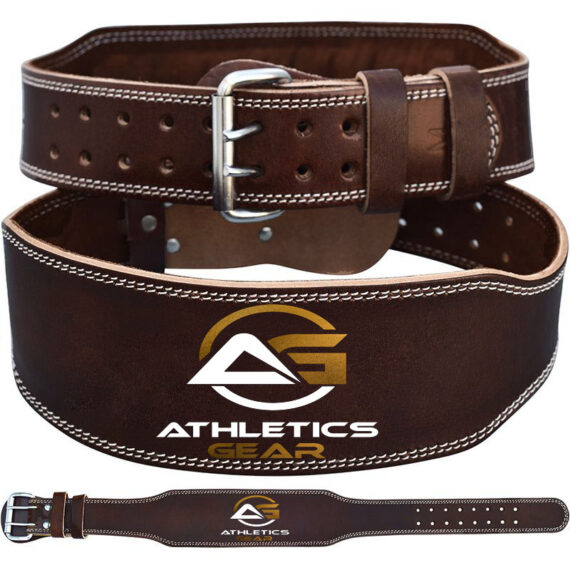 Leather Weightlifting Belt - 4 Inches Athletics Gear AG Ascended