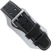 Leather Weightlifting Belt Full Black- 6 Inches Athletics Gear AG