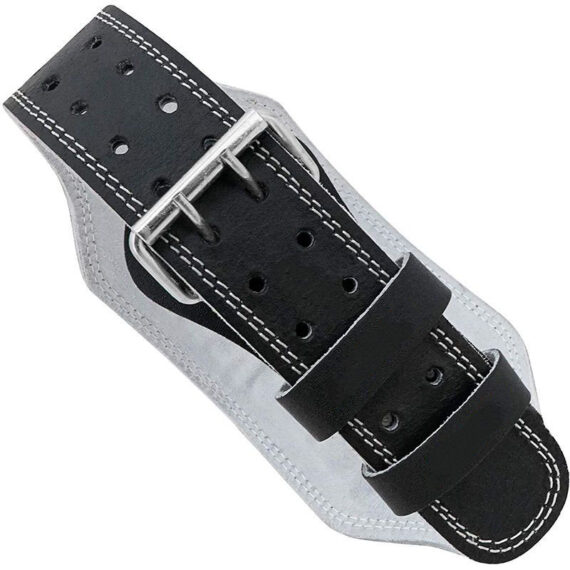 Leather Weightlifting Belt Full Black- 6 Inches Athletics Gear AG