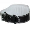 Leather Weightlifting Belt Full Black- 6 Inches Athletics Gear AG