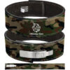 Powerlifting Leather Gym Weightlifting Belt with Lever Buckle with Lever Buckle Camo- Athletics Gear AG
