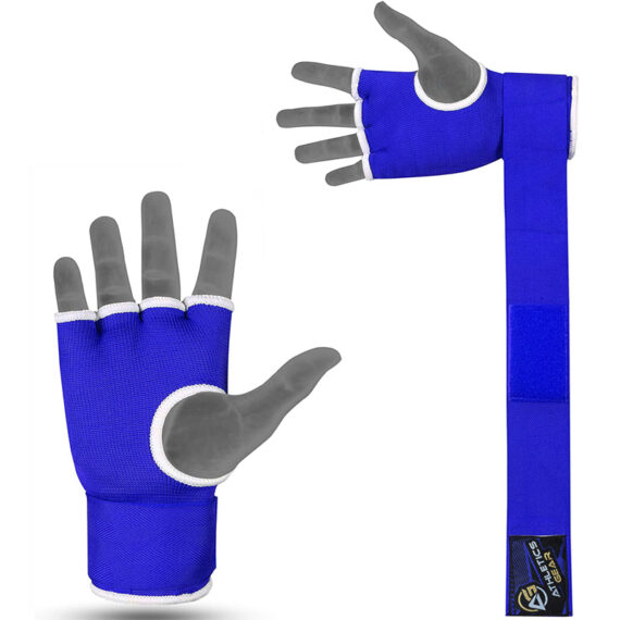 Gel Padded Inner Gloves Hook & Loop Boxing Hand Wraps Fist Padded Bandages MMA Gel Strap Mitts Kick for Knuckle Protection Athletics Gear AG