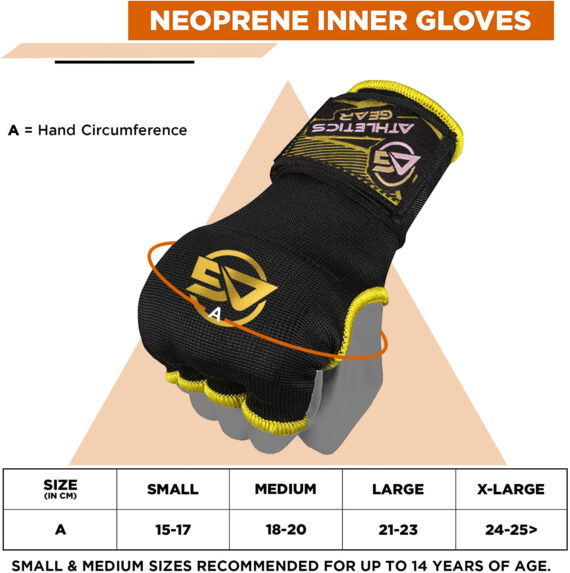 Gel Padded Inner Gloves Hook & Loop Boxing Hand Wraps Fist Padded Bandages MMA Gel Strap Mitts Kick for Knuckle Protection Athletics Gear AG