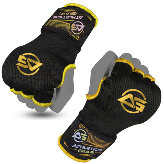 Gel Padded Inner Gloves Hook & Loop Boxing Hand Wraps Fist Padded Bandages MMA Gel Strap Mitts Kick for Knuckle Protection Athletics Gear AG