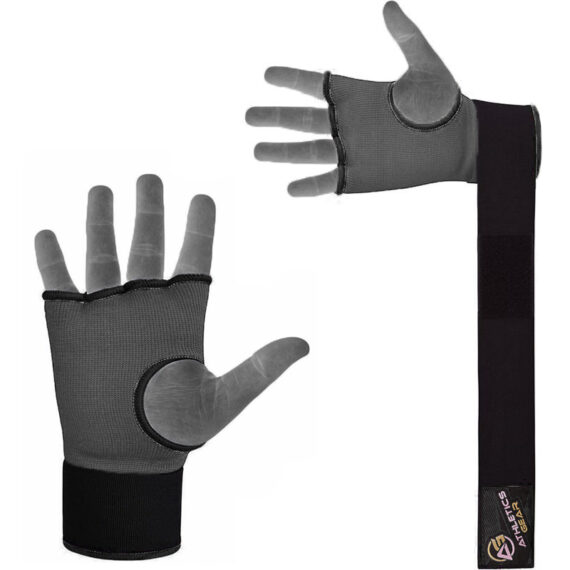 Gel Padded Inner Gloves Hook & Loop Boxing Hand Wraps Fist Padded Bandages MMA Gel Strap Mitts Kick for Knuckle Protection Athletics Gear AG