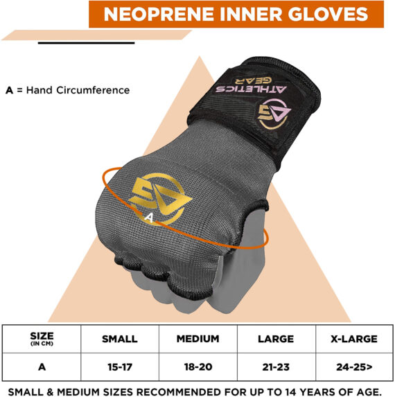 Gel Padded Inner Gloves Hook & Loop Boxing Hand Wraps Fist Padded Bandages MMA Gel Strap Mitts Kick for Knuckle Protection Athletics Gear AG