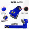 Gel Padded Inner Gloves Hook & Loop Boxing Hand Wraps Fist Padded Bandages MMA Gel Strap Mitts Kick for Knuckle Protection Athletics Gear AG